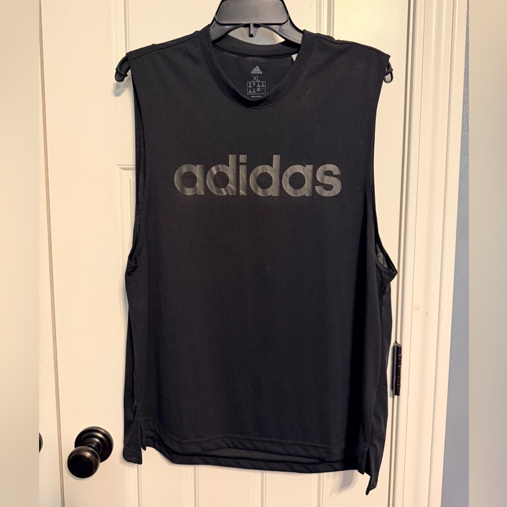 Adidas Black Logo Tank Top